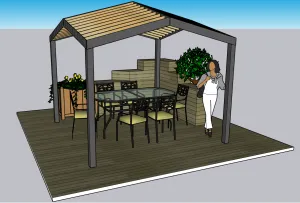 PERGOLA DE MADERA MOD. 11