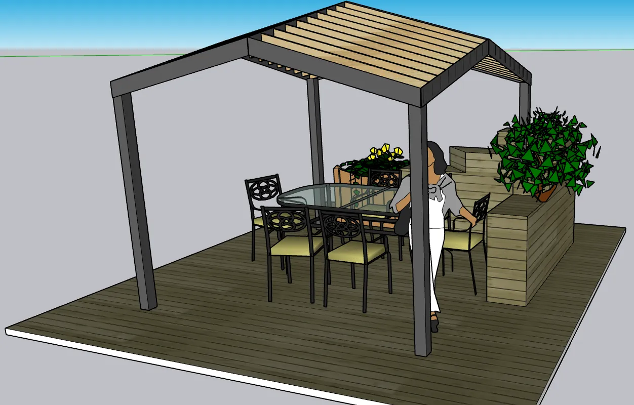 PERGOLA DE MADERA MOD. 11 - Imagen 3