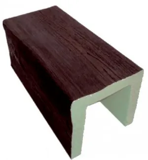 VIGA RÚSTICA CUADRADA IMITACION MADERA DE POLIURETANO 15CM DE ANCHO X 15CM DE ALTO X 2M DE LARGO REF.2902