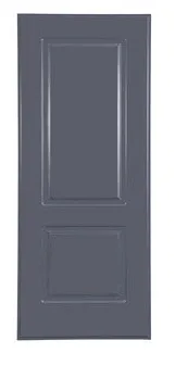 PANEL PUERTA ACORAZADA CARA EXTERIOR PVC GRIS 2 CUADROS