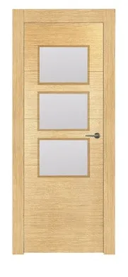 PUERTA INTERIOR EN BLOCK VT5 ROBLE VIDRIADA (72,5 CM)
