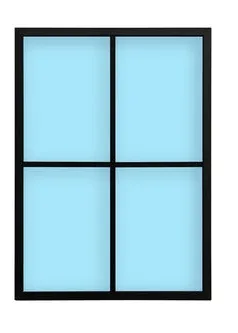 FIJO ATELIER 4 PAÑOS NEGRO (75×104 CM)