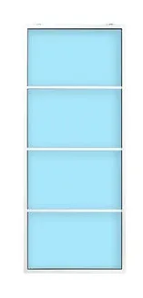 PUERTA CORREDERA ATELIER ALUMINIO 4 PAÑOS BLANCA (85×208 CM)