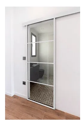 PUERTA CORREDERA ATELIER ALUMINIO 4 PAÑOS BLANCA (85x208 CM) - Imagen 3