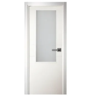 PUERTA INTERIOR EN BLOCK VT2 LACADA BLANCA PARA ACRISTALAR 72,5CM
