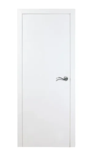 PUERTA INTERIOR EN BLOCK LISA MELAMINA BLANCA CIEGA 72,5CM