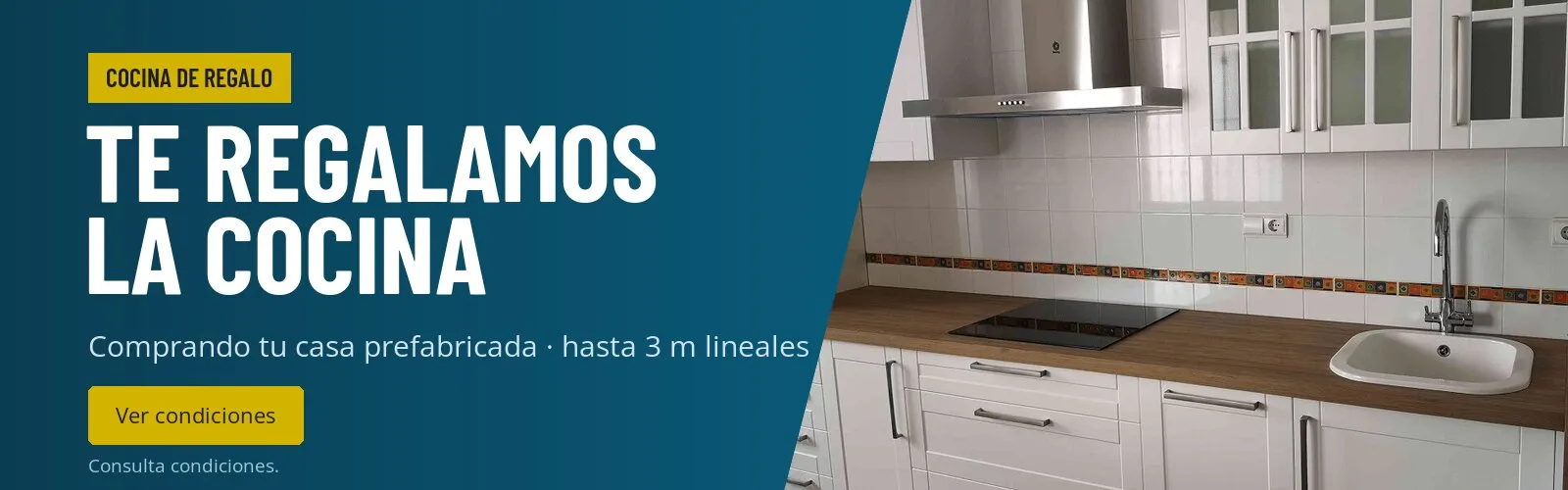 Cocina de regalo: Comprando tu casa prefabricada ¡te regalamos la cocina!